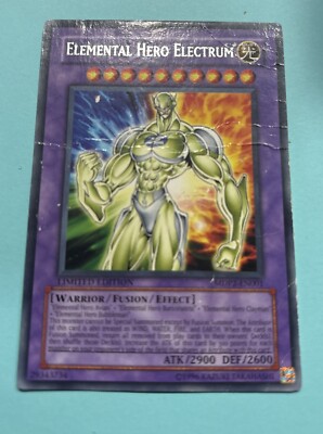 Yugioh Elemental Hero Electrum MDP2-EN001 Rare Limited Edition HP-image