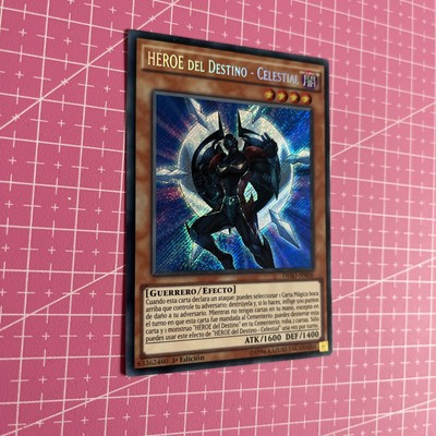 YuGiOh TCG Destiny HERO Celestial DESO Secret Rare 1st Ed NM SPANISH-image