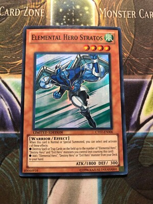 *** ELEMENTAL HERO STRATOS *** SUPER RARE CT07-EN006 YUGIOH!-image