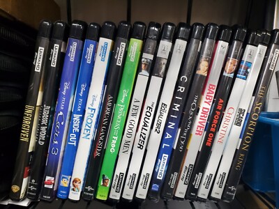 4K Movie Lot- You Choose! ALL are 4K UHD DVD,  Includes Case and artwork also-image