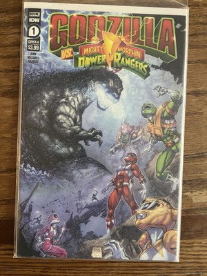 BOOM IDW GODZILLA VS MIGHTY MORPHIN POWER RANGERS #1 Cover A NM NICE COMIC BOOK!-image