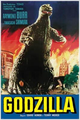 Godzilla Fire Poster - 24.5in x 36.5in - Laminated-image