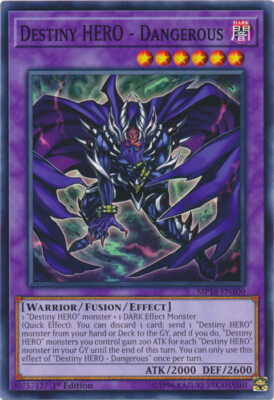 Destiny HERO - Dangerous - MP18-EN100 - Common - 1st Edition x3 - Near Mint-image