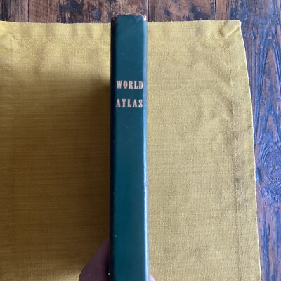 VINTAGE - Rand McNally's-Readers World Atlas - Leather bound - 1953-image