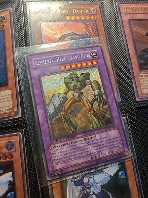 Yu-Gi-Oh! TCG Elemental Hero Grand Neos CT04-EN001 Secret Rare Limited LP-image