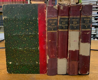 1823 Travels in New-England & New-York by Timothy Dwight - 4 Vols. w/ Maps-image
