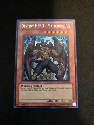 Yu-Gi-Oh! NM Destiny HERO - Malicious RYMP-EN034 Unlimited Secret Rare-image
