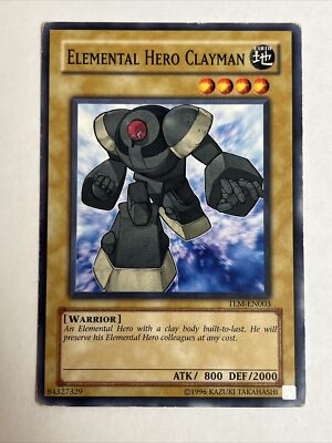 Yu-Gi-Oh TCG Elemental Hero Clayman The Lost Millenium TLM-EN003 Unlimited LP/MP-image