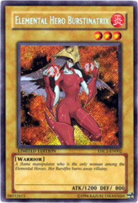 Elemental Hero Burstinatrix - EHC1-EN002 - Secret Rare - Limited Edition x1 NM-M-image