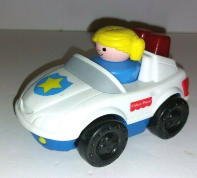 Fisher-Price Little People Vintage Police Cruiser Light & Sound-image