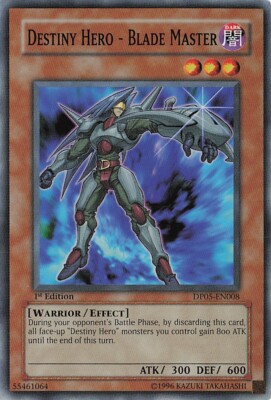 Yu-Gi-Oh! Destiny HERO - Blade Master DP05-EN008 Common 1st Edition NM-image