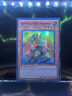 Elemental HERO Woodsman LCGX-EN034 Super Rare 1st Edition NM (slot#103)-image