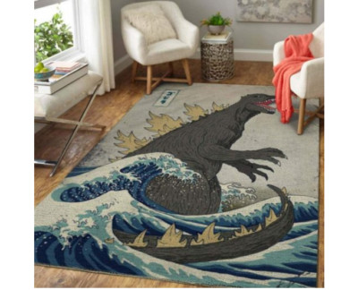 Godzilla Classic Rug, Premium Rectangle Rug-image