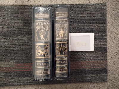 The Fountainhead & Atlas Shrugged Limited Easton Press Signed Ayn Rand Clip-image