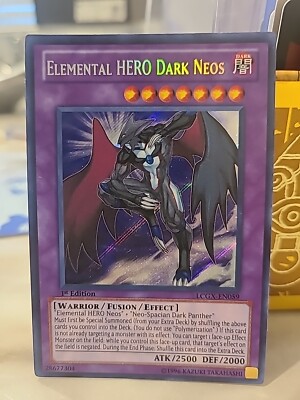 Yu-Gi-Oh! Elemental HERO Dark Neos LCGX-EN059 Secret Rare 1st Edition NM Card-image