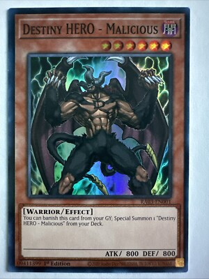 Destiny HERO - Malicious RA03-EN001 Quarter Century Bonanza 1st Edition-image