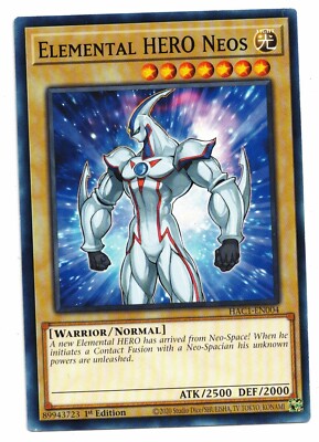 Yu-Gi-Oh Card: Elemental HERO Neos HAC1-EN004 1st Edition! NM-image