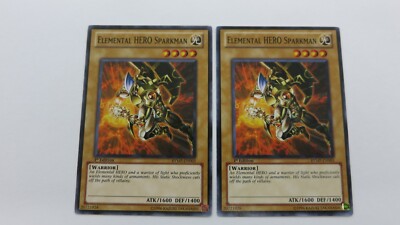 2x ELEMENTAL HERO SPARKMAN  MONSTER  1ST EDITION  RYMP-EN003  COMMON YUGIOH   NM-image
