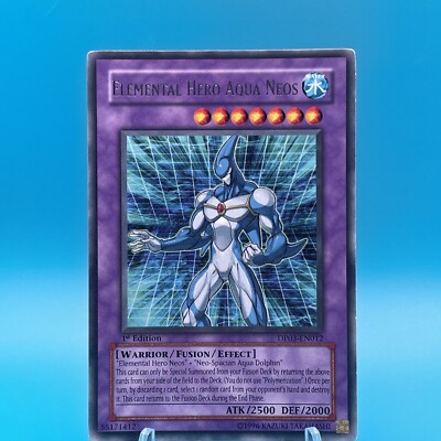 YuGiOh DP03-EN012 Elemental Hero Aqua Neos Rare 1st Edition-image