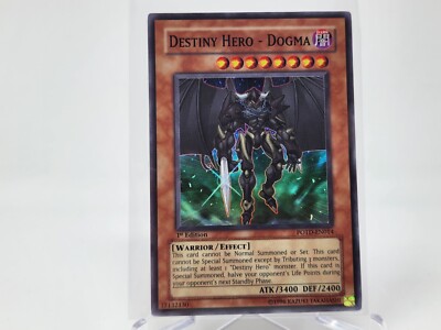 YuGiOh Destiny Hero Dogma POTD-EN014 Super Rare 1st Edition NM-image