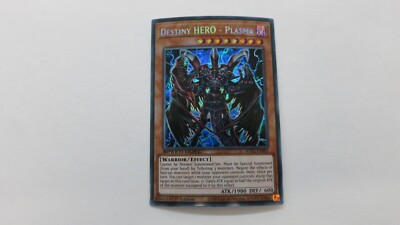 DESTINY HERO PLASMA  1ST EDITION SGX1-ENB01 SECRET RARE YUGIOH  NM / UNPLAYED-image