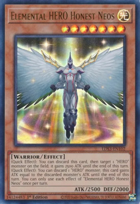 3x YUGIOH LDS3-EN102 ELEMENTAL HERO HONEST NEOS ULTRA RARE NEAR MINT (NM)-image