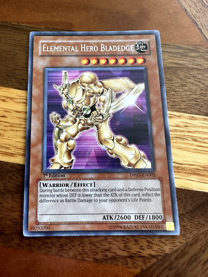 Elemental Hero Bladedge DP03-EN002 1st Edition Rare PL + BONUS-image