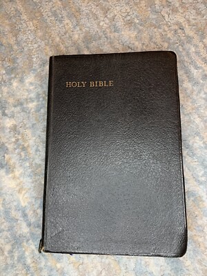 KJV  Holy Bible Collins Clear Type Press Printed in Great Britain Leather 1957-image