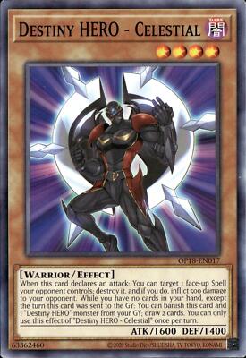 Yu-Gi-Oh! Destiny HERO - Celestial OP18-EN017 Common Unlimited NM-image