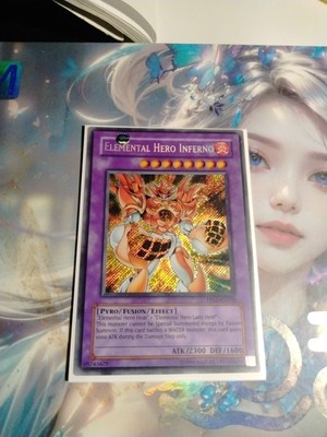 YUGIOH TCG ELEMENTAL HERO INFERNO PP02-EN010 SECRET UNLIMITED EDITION -image