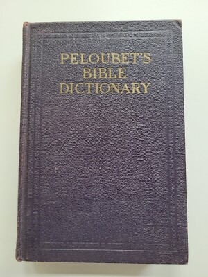 Peloubet's Bible Dictionary 1925 Edition Leather HC 500 Illustrations w/ maps-image