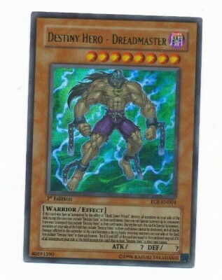 Yugioh Destiny Hero Dreadmaster EOJ-EN004 1st Edition LP-image
