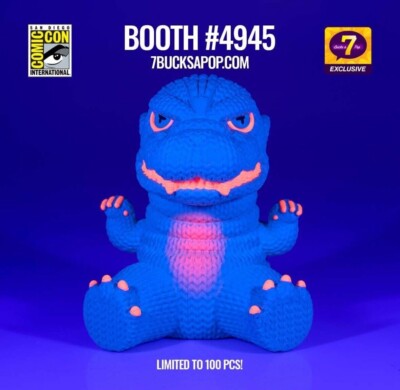 Handmade by Robots - Godzilla - Black light SDCC LE100 Vinyl Figure IN HAND-image