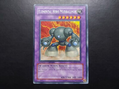 Yugioh - Elemental Hero Mudballman MDP2-EN002 Rare Promo-image