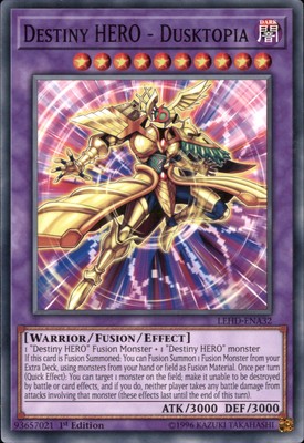 1st Ed Destiny HERO - Dusktopia LEHD-ENA32 Yugioh-image