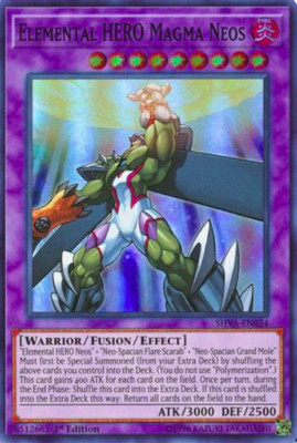 1X NM Elemental HERO Magma Neos - SHVA-EN034 - Super Rare 1st Edition yugioh TCG-image