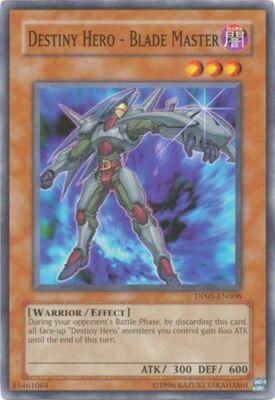 3 x Destiny Hero - Blade Master - DP05-EN008 - Common - Unlimited Edition Near M-image