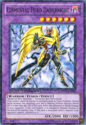 Yugioh Elemental HERO Darkbright Parallel Rare NM-image