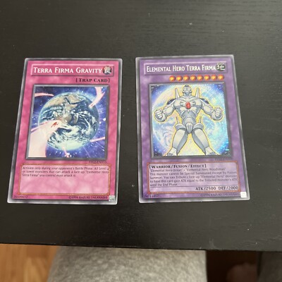 Yugioh Elemental Hero Terra Firma PP02-EN009 Secret Rare LP Terra Firma Gravity-image