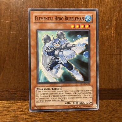 1x Elemental Hero Bubbleman - DP1-EN009 - Common - Unlimited Edition Moderately -image