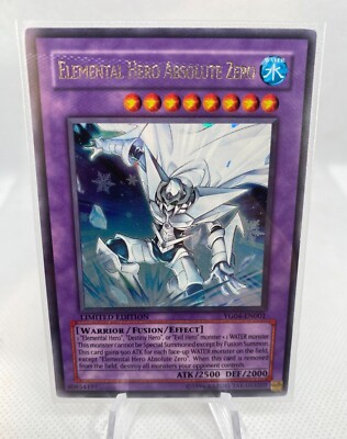 Elemental Hero Absolute Zero YG04-EN001 Ultra Rare Yugioh MISPRINT ERROR CARD-image