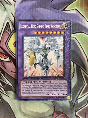 DT03-EN086 Elemental Hero Shining Flare Wingman Rare Duel Terminal NM Yugioh-image