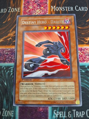 Yu-Gi-Oh! TCG Destiny Hero - Dasher POTD-EN017 Rare 1st Edition Near Mint-image