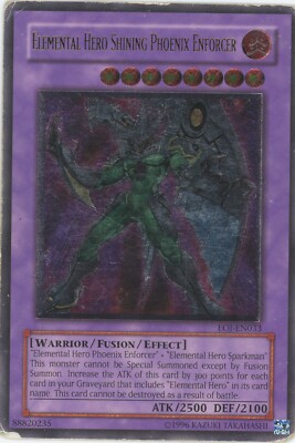 Yugioh Elemental Hero Shining Phoenix Enforcer EOJ-EN033 Ultimate Rare MP-image