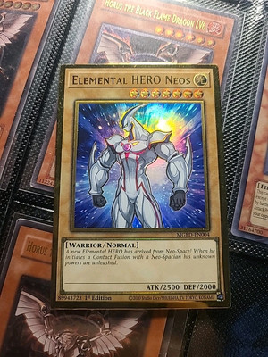 Yu-Gi-Oh! Elemental HERO Neos   MGED-EN004 Premium Gold Rare 1st Edition -image