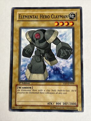 2006 Yu-Gi-Oh! Starter Deck 1st Elemental HERO Clayman YSD-EN009 LP-image