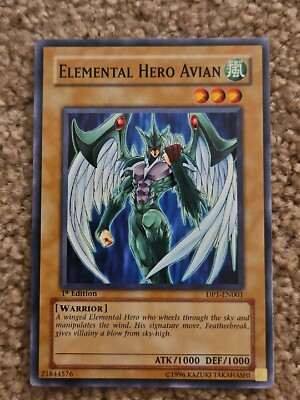 Yu-Gi-Oh! Elemental Hero Avian DP1-EN001 1st Edition NM-image
