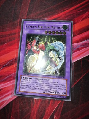 Yugioh Elemental Hero Flame Wingman TLM-EN035 UTR Ultimate 1st Edition NM-image