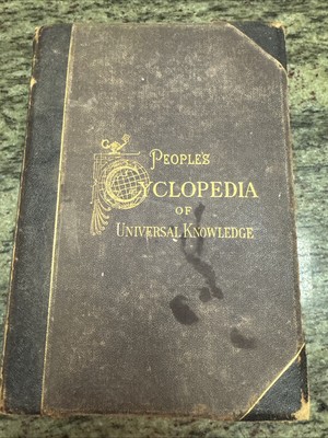 1888 BOOK PEOPLE'S CYCLOPEDIA OF UNIVERSAL KNOWLEDGE VOL1 A-e Vintage Maps-image