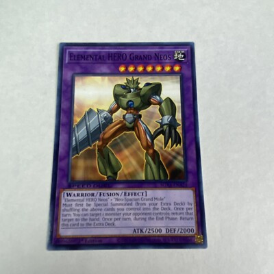 Yugioh Elemental Hero Grand Neos SGX4-ENA24 1st Edition  Midterm Destruction-image
